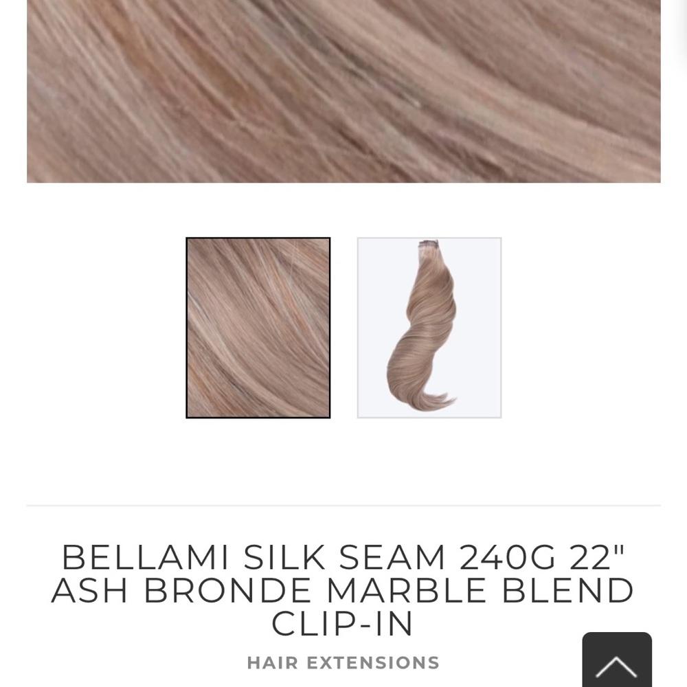 BELLAMI Silk Seam 240g 22" Ash Bronde Marble Blend Hair Extensions